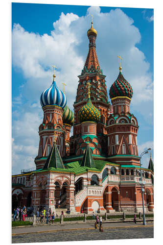 Foam board print St. Basil's Cathedral, Moscow