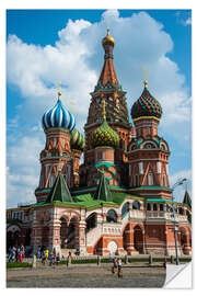 Selvklebende plakat St. Basil's Cathedral, Moscow