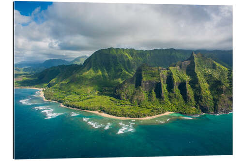 Gallery print Parc régional de Kualoa, Oahu, Hawaï, USA