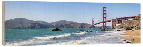 Tableau en bois Panorama de San Francisco