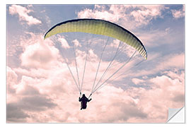 Naklejka na ścianę Paragliding