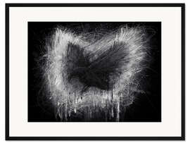 Gerahmter Kunstdruck Rabe Black Edition