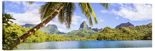 Leinwandbild Opunohu-Bucht, Moorea, Tahiti