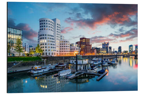 Aluminium print Dusseldorf media harbor