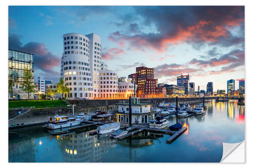 Selvklebende plakat Dusseldorf media harbor