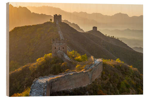 Tableau en bois Grande Muraille de Chine