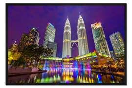 Gerahmter Kunstdruck Petronas Towers, Kuala Lumpur
