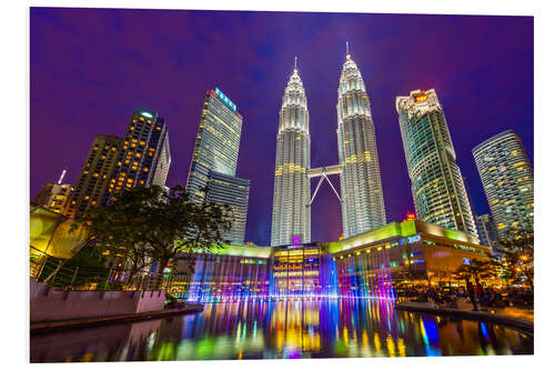 Foam board print Petronas Towers, Kuala Lumpur