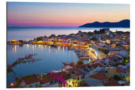 Magnettafel Abenddämmerung in Pythagorion, Griechenland