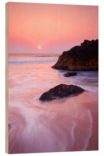 Holzbild Arambol Beach, Goa, India, Asia