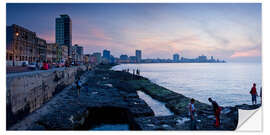 Autocolante decorativo The Malecon, Havana, Cuba, West Indies, Central America