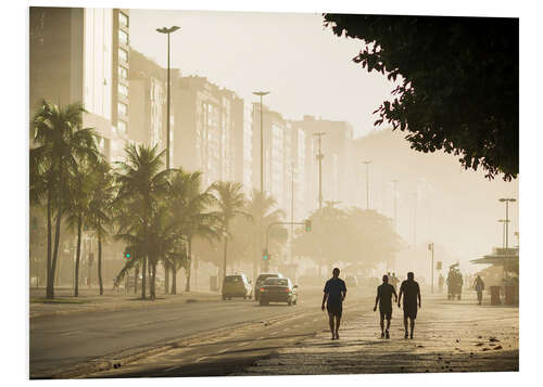 Foam board print Copacabana at dawn