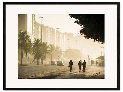 Framed art print Copacabana at dawn
