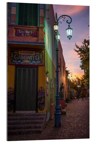 Gallery Print El Caminito am Abend, La Boca, Buenos Aires, Argentinien