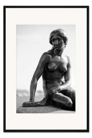 Gerahmter Kunstdruck Kleine Meerjungfrau in Kopenhagen