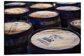 Tableau en aluminium Tonneaux de whisky, île de Jura