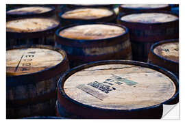 Wall sticker Whisky barrels, Jura Island