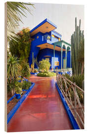 Holzbild Majorelle-Gärten, Marrakesch - Gavin Hellier