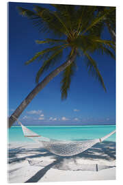 Acrylglasbild  Hängematte an tropischem Strand - Sakis Papadopoulos