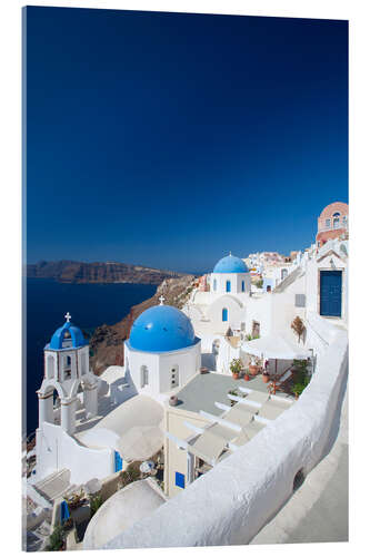 Acrylic print Oia, Santorini