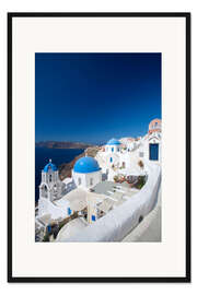 Gerahmter Kunstdruck Oia, Santorini