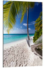 Magnettafel Hängematte an Malediven-Strand