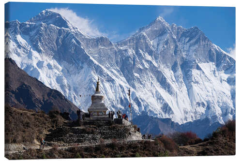 Canvas print Tenzing Norgye Stupa & Mount Everest