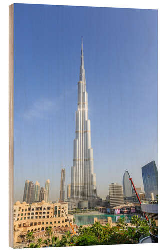 Stampa su legno Burj Khalifa