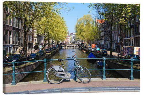 Leinwandbild Amsterdamer Gracht