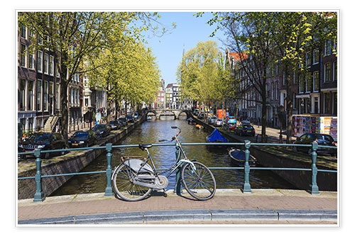 Poster Amsterdam waterway