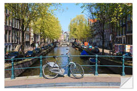 Wall sticker Amsterdam waterway