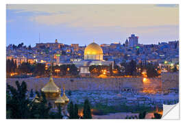 Wall sticker Jerusalem with Dome of the Rock