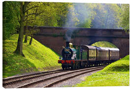 Canvas print Steam train on Bluebell Railway