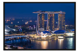 Gerahmter Kunstdruck Marina Bay Sands Hotel