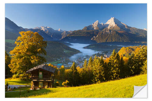 Wall sticker Berchtesgaden with Mt. Watzmann