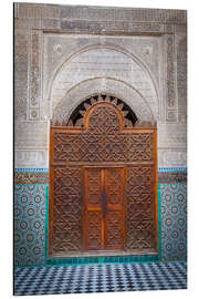 Cuadro de aluminio Door of the Medersa Bou Inania, Fes