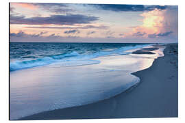 Magnettafel Sonnenuntergang an der Nordsee
