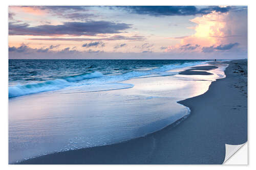 Wandsticker Sonnenuntergang an der Nordsee