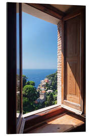 Tableau en plexi-alu Vue de Portofino