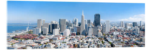 Acrylic print San Francisco skyline in summer