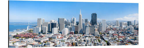 Alumiinitaulu San Francisco skyline in summer