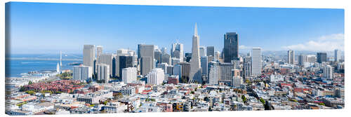 Canvas print San Francisco skyline in summer