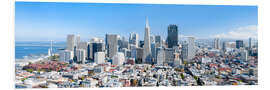 PVC print San Francisco skyline in summer