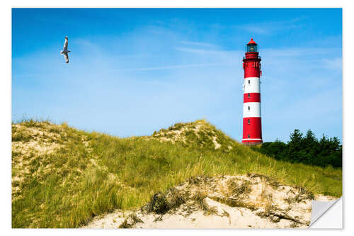 Selvklebende plakat Amrum Lighthouse