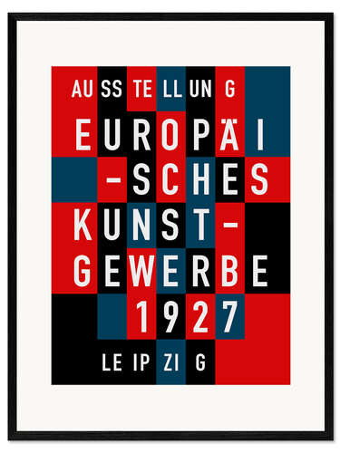 Gerahmter Kunstdruck Europäisches Kunstgewerbe Leipzig, 1927