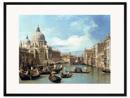 Gerahmter Kunstdruck Die Einfahrt zum Canal Grande