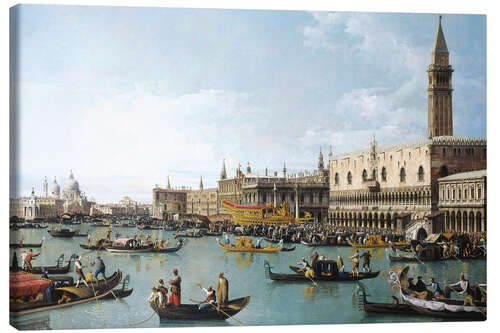 Lerretsbilde Venice: The Basin of San Marco on Ascension Day