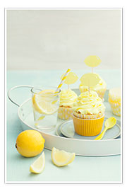 Wall print  Lemon Cupcakes - Elisabeth Cölfen