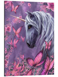 Aluminium print The Butterfly Unicorn