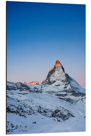 Aluminiumtavla Matterhorn at sunrise from Riffelberg